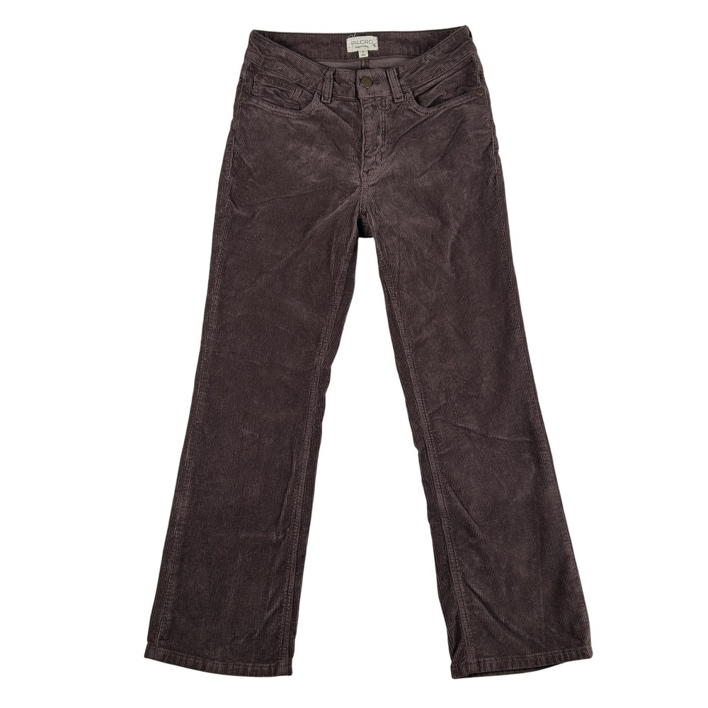 Pilcro Pants Womens 27x26 Corduroy Straight Leg Slim Chino Stretch‎ Anthropolgie